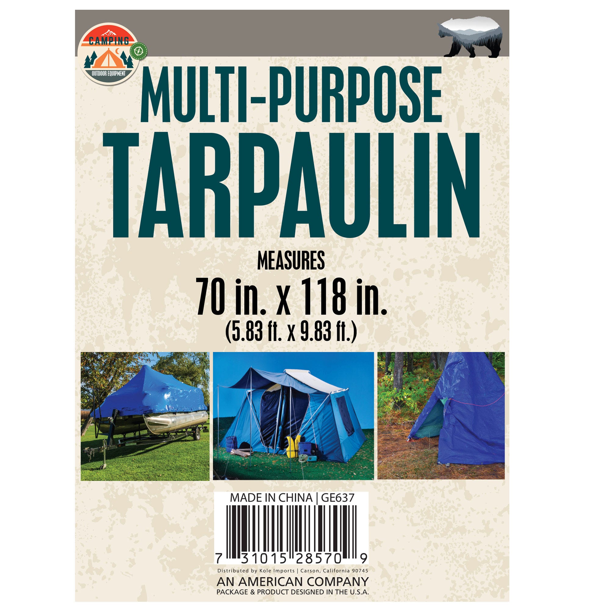 Multi-Purpose Tarpaulin - Qty 6