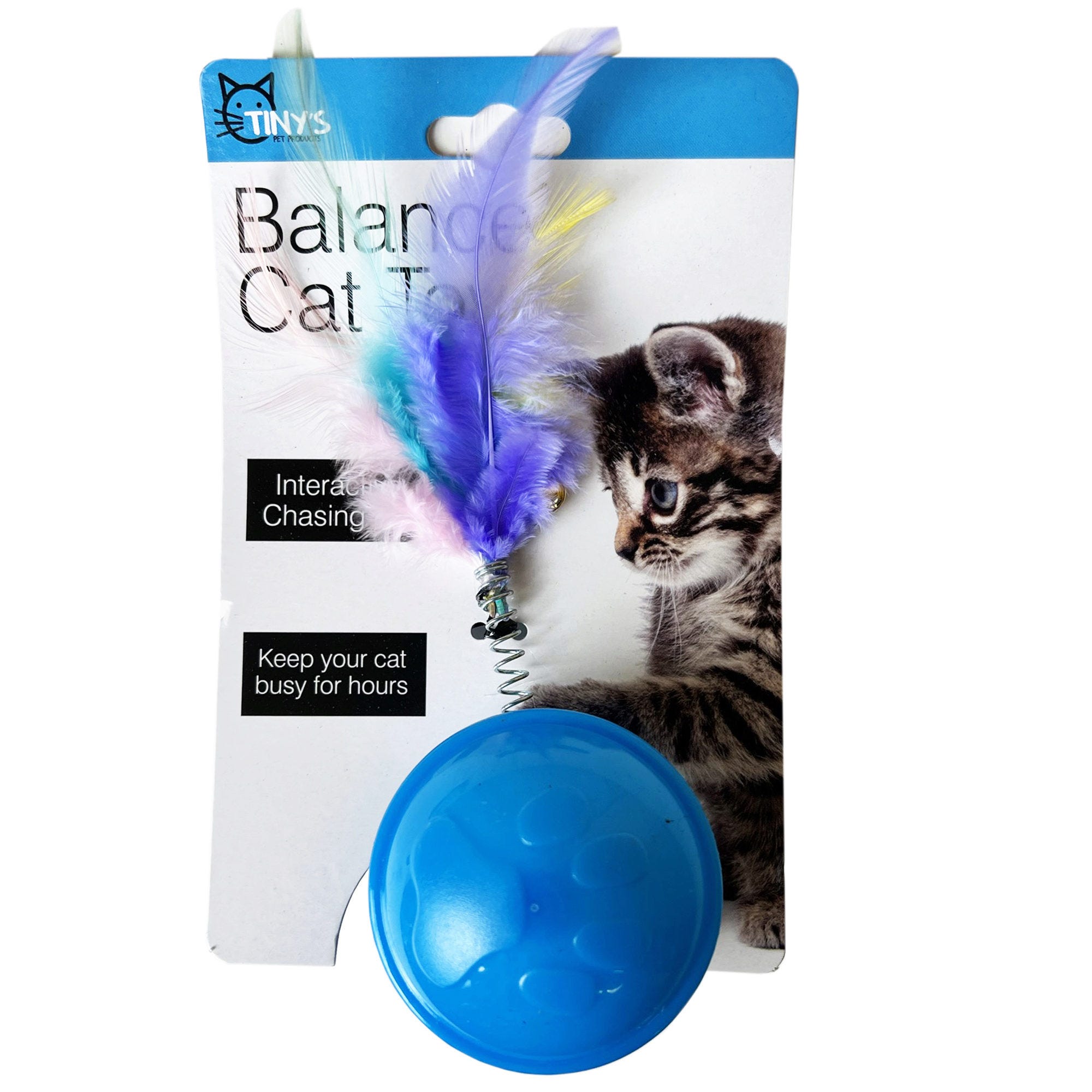 Balance Cat TOY With Feathers - Qty 12