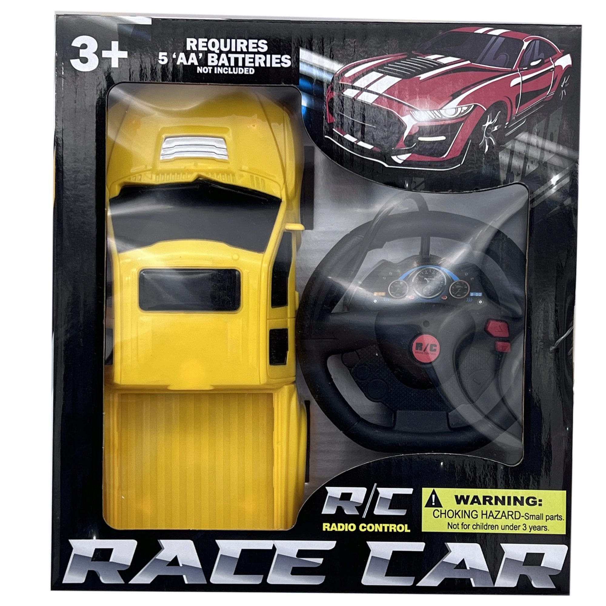 Battery Operated Super Race CAR with Steering Wheel REMOTE CONTROL - Qty 6