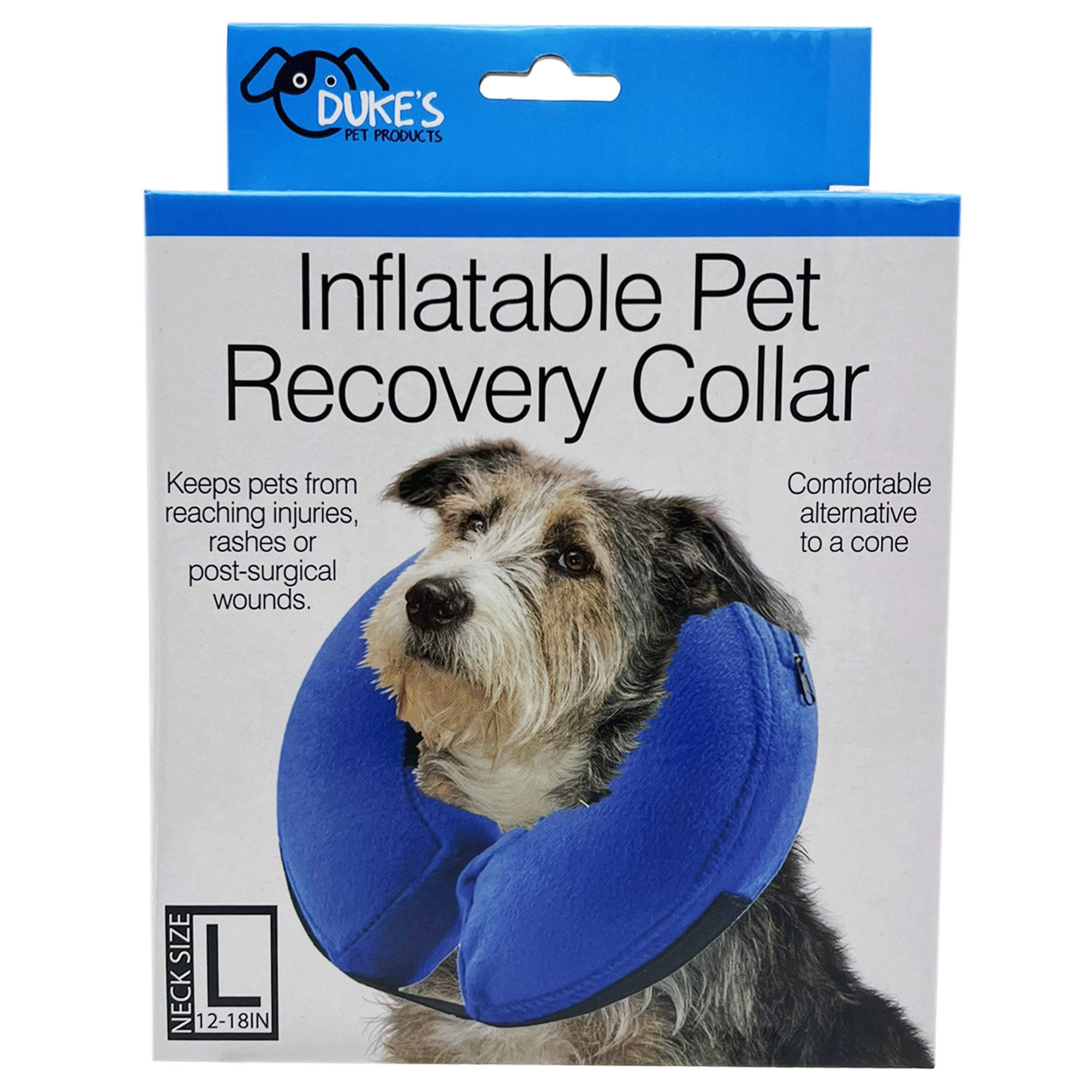 Inflatable Pet Recovery Collar in Assorted Sizes - Qty 4