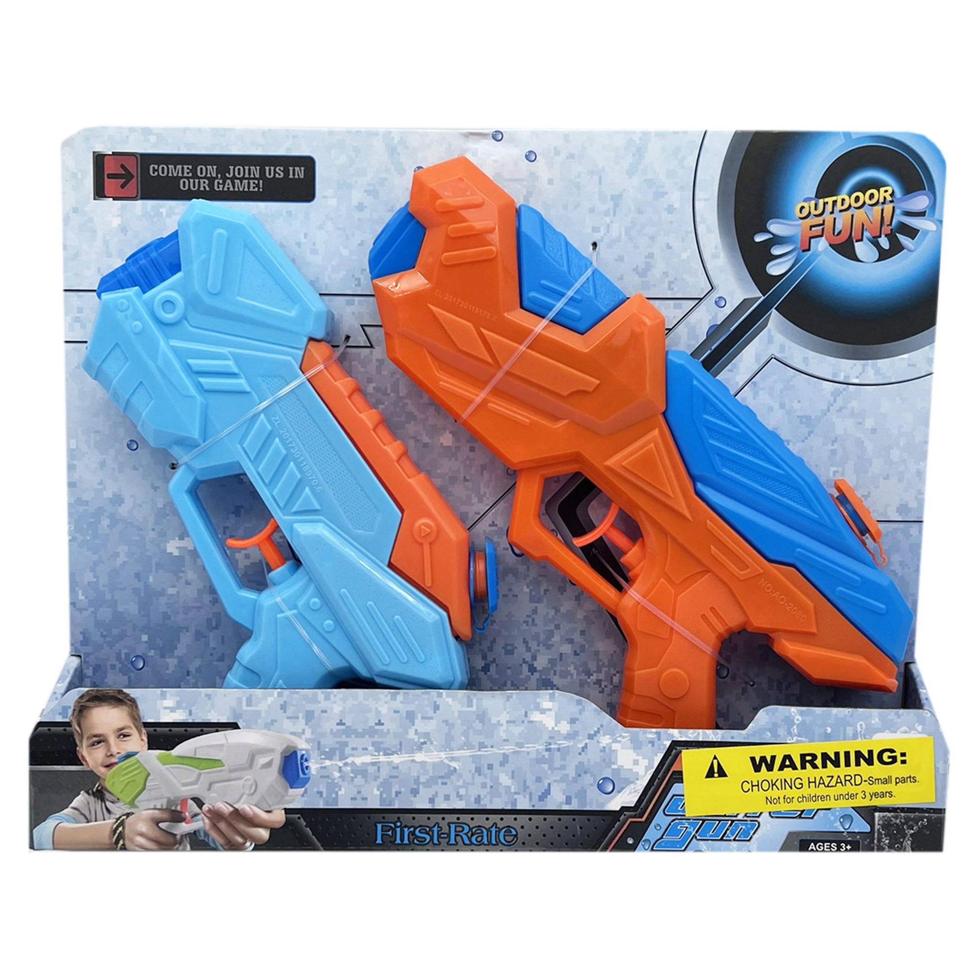 2 Pack Soaking Water Gun Blaster Set - Qty 8