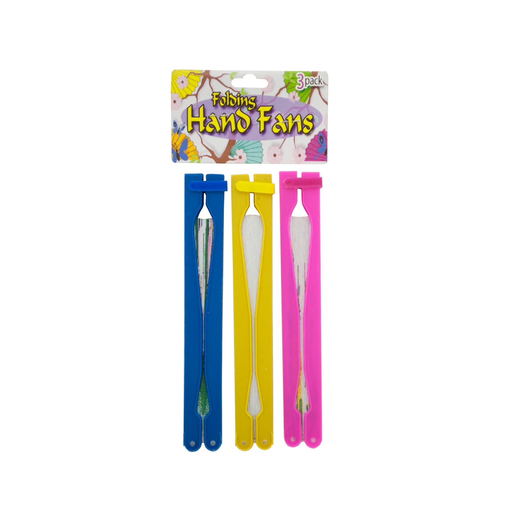 Folding Hand Fans Set - Qty 24