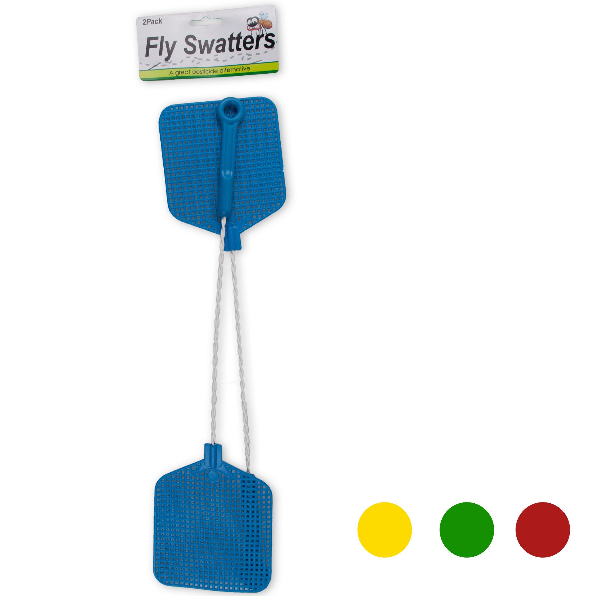 Fly Swatters with Wire HANDLEs - Qty 24
