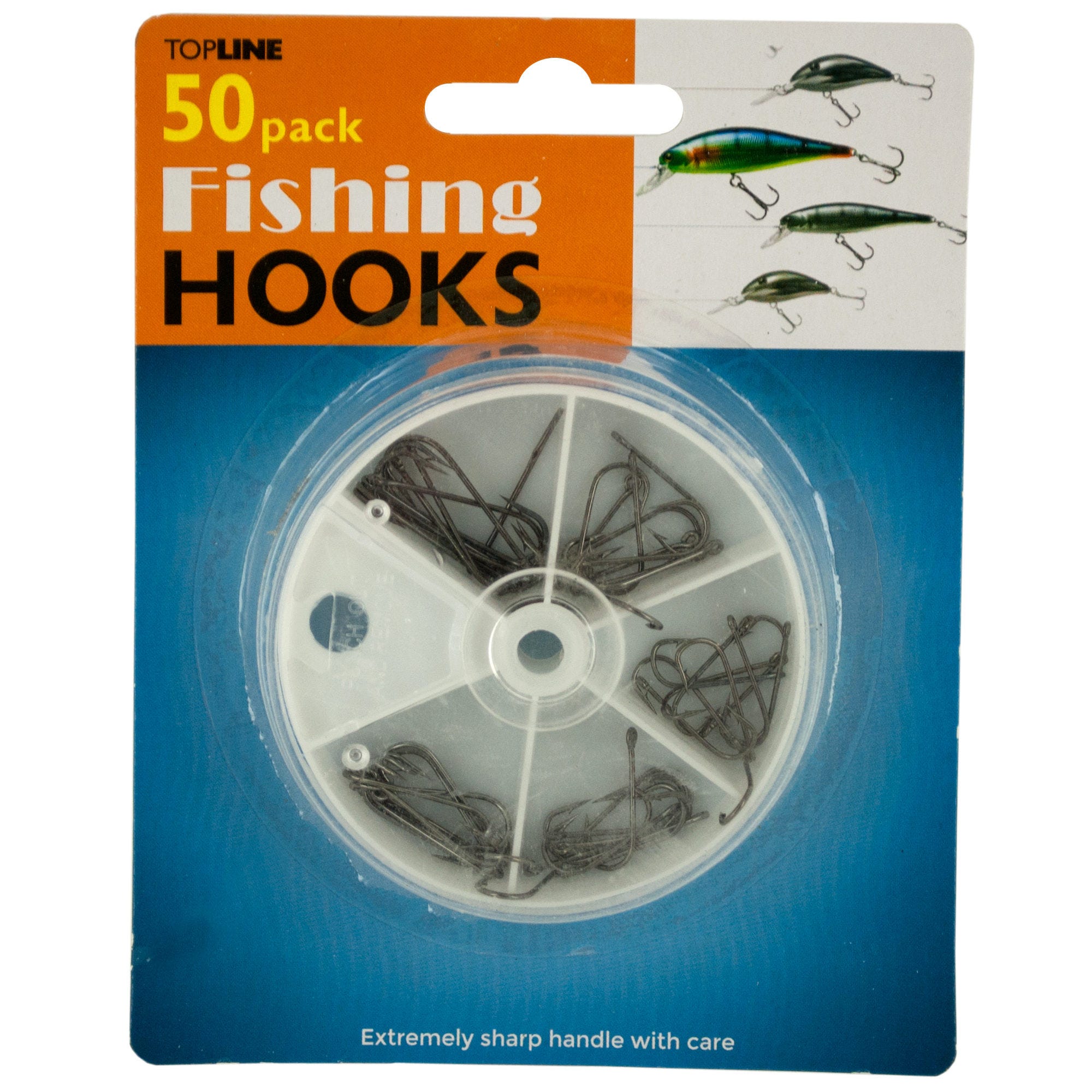 Fishing Hooks Set in Divided Case - Qty 24