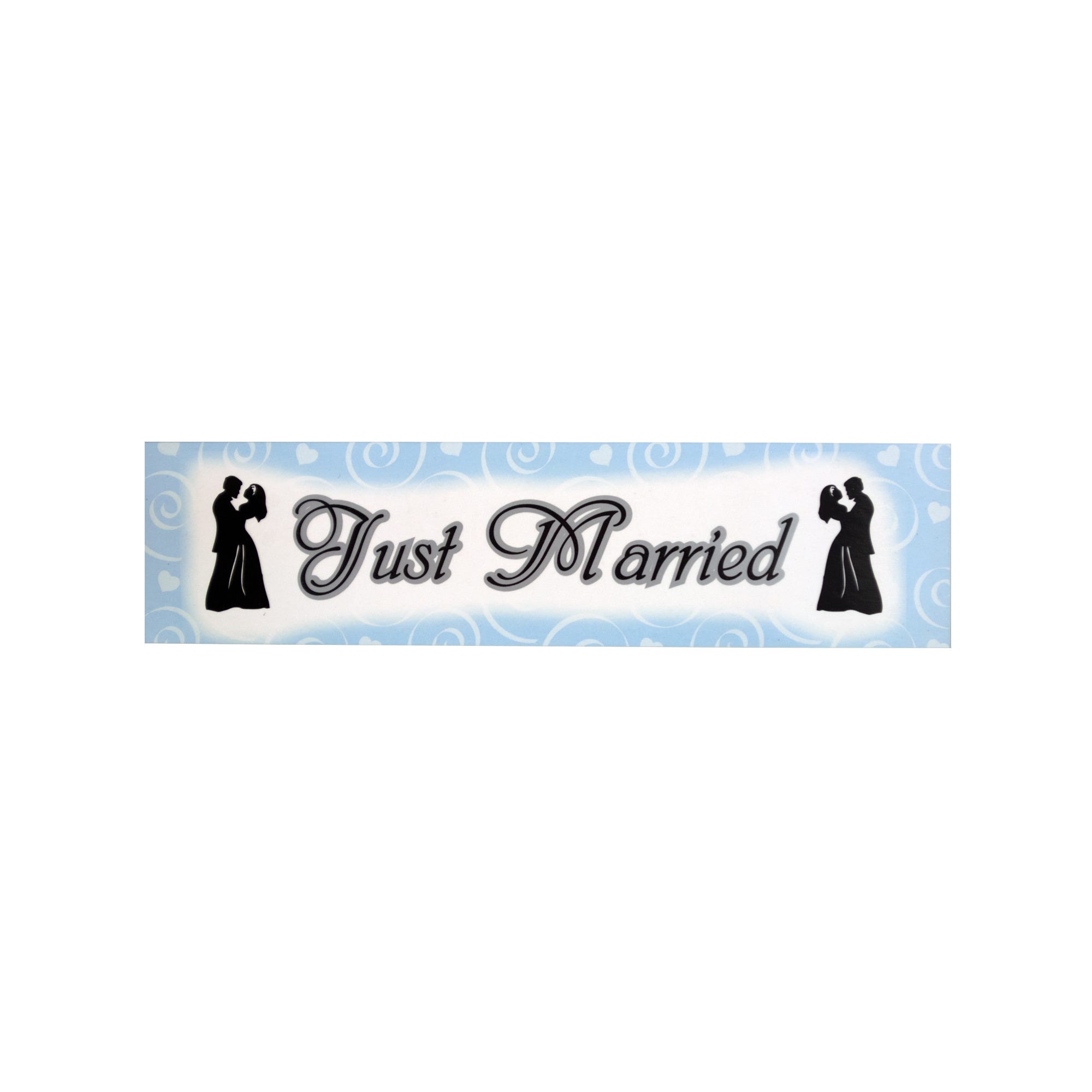 Just Married WEDDING Banner - Qty 48