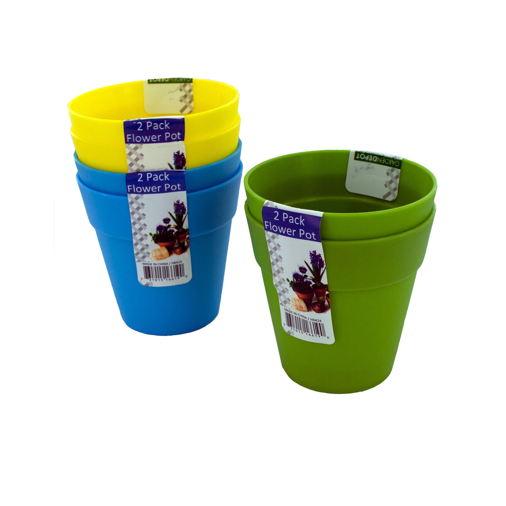 Plastic FLOWER Pots - Qty 24