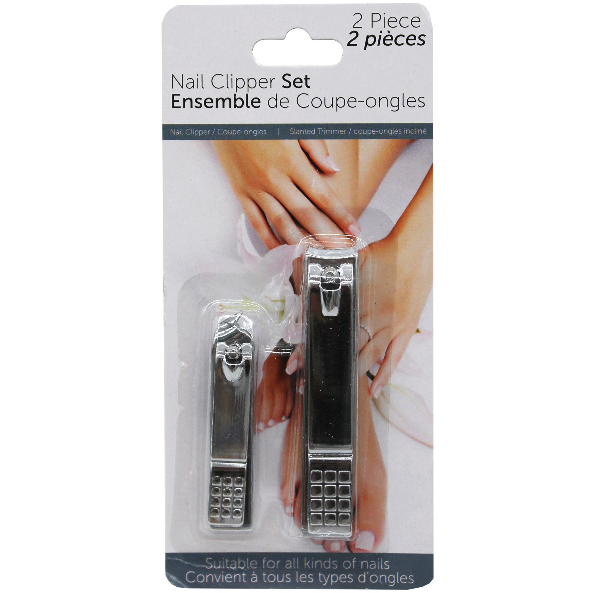 2 Pack NAIL Clippers with Curved Precision Blades - Qty 48