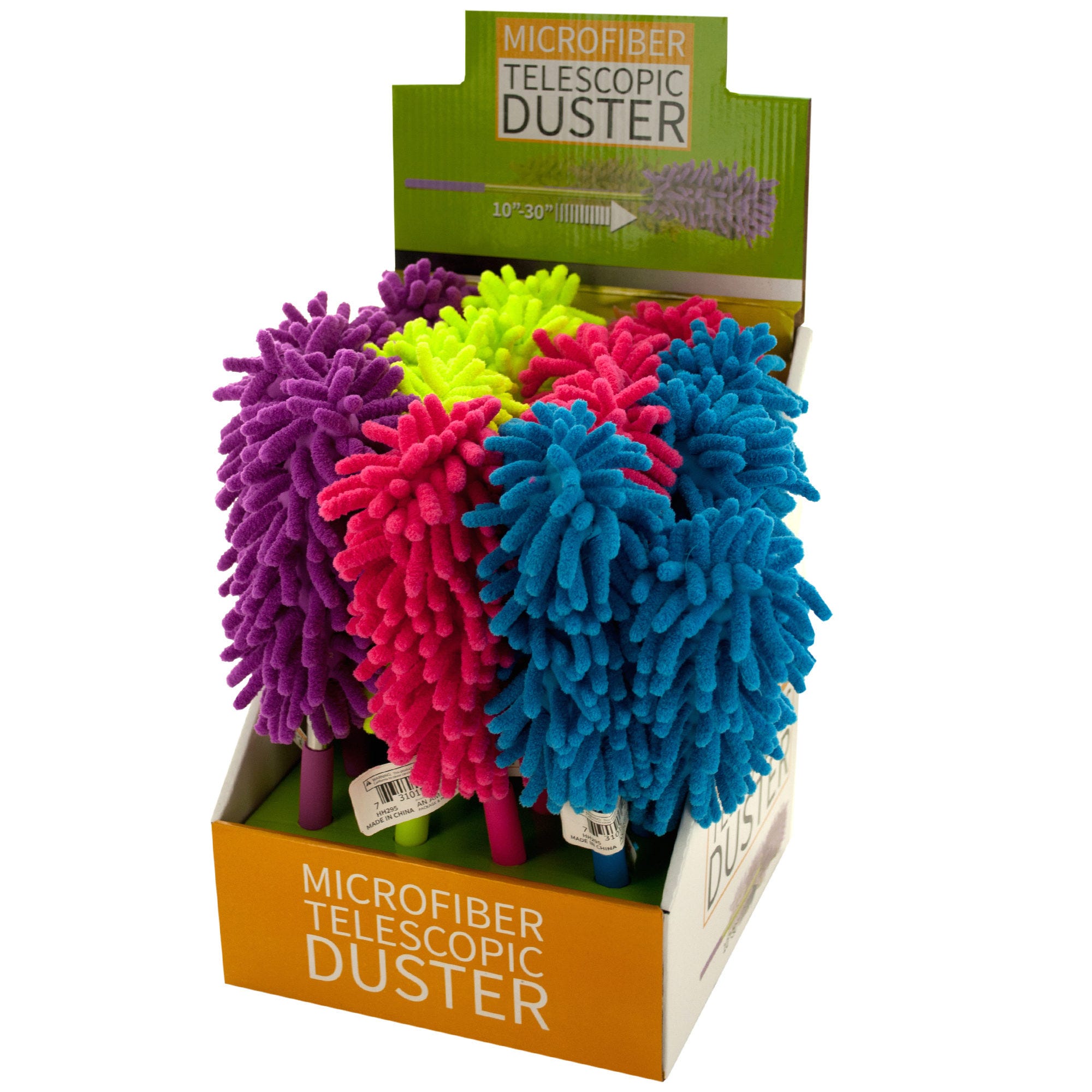 Microfiber Telescopic Duster In Countertop Display. - Qty 16