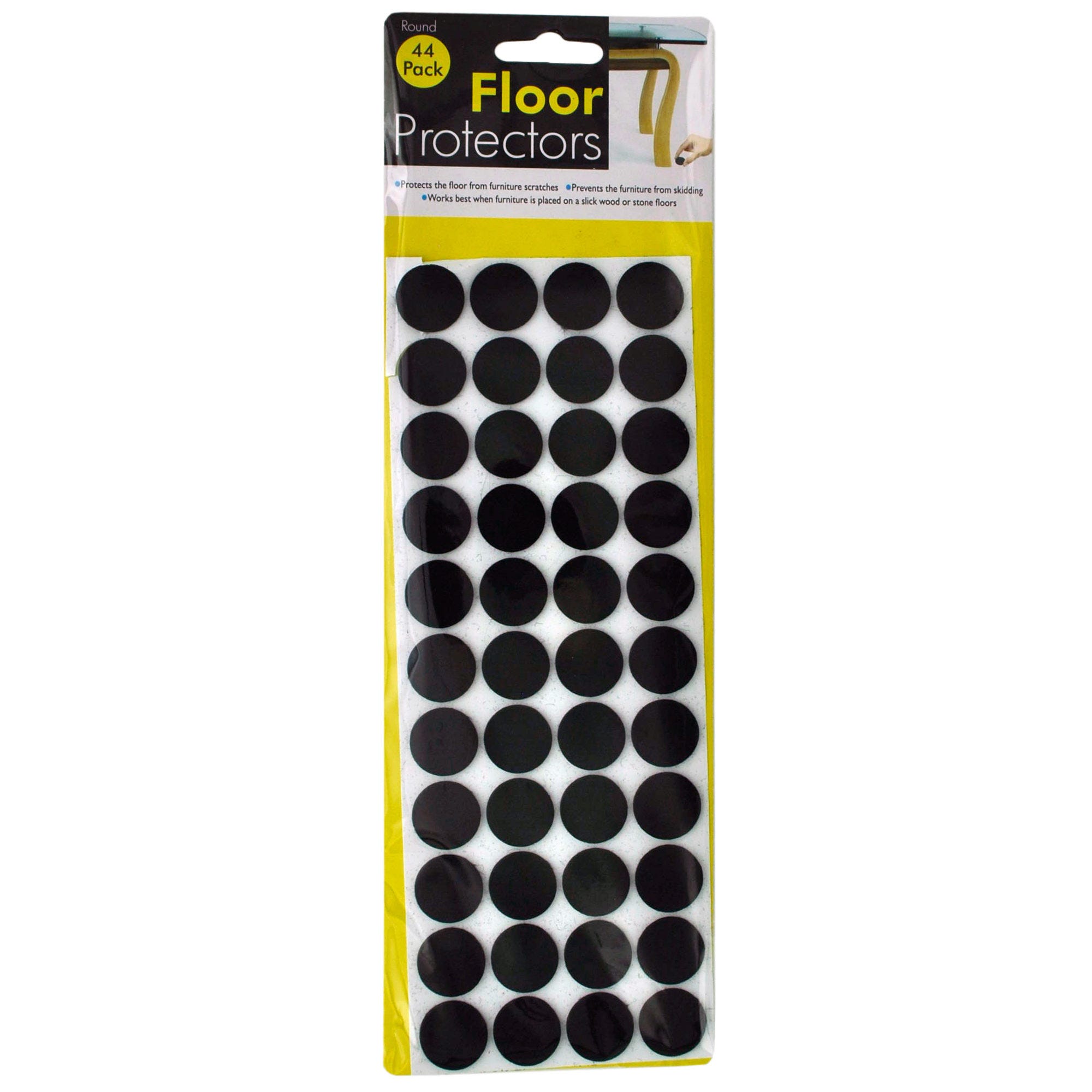 Self-Adhesive Round Floor Protectors - Qty 48