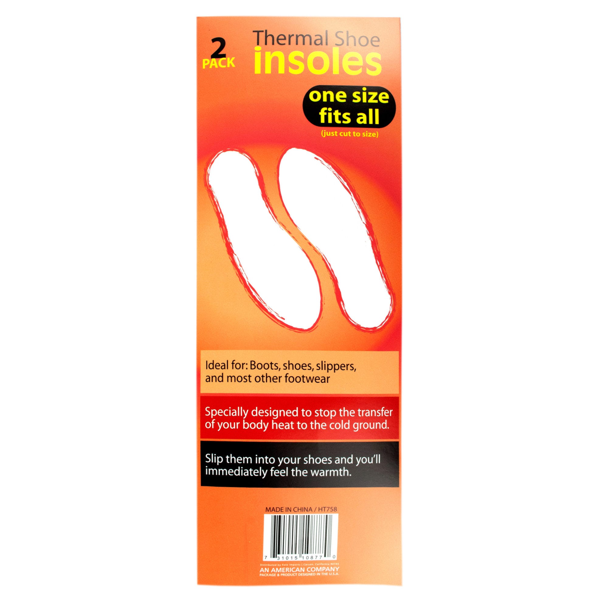 Thermal Shoe Insoles - Qty 24