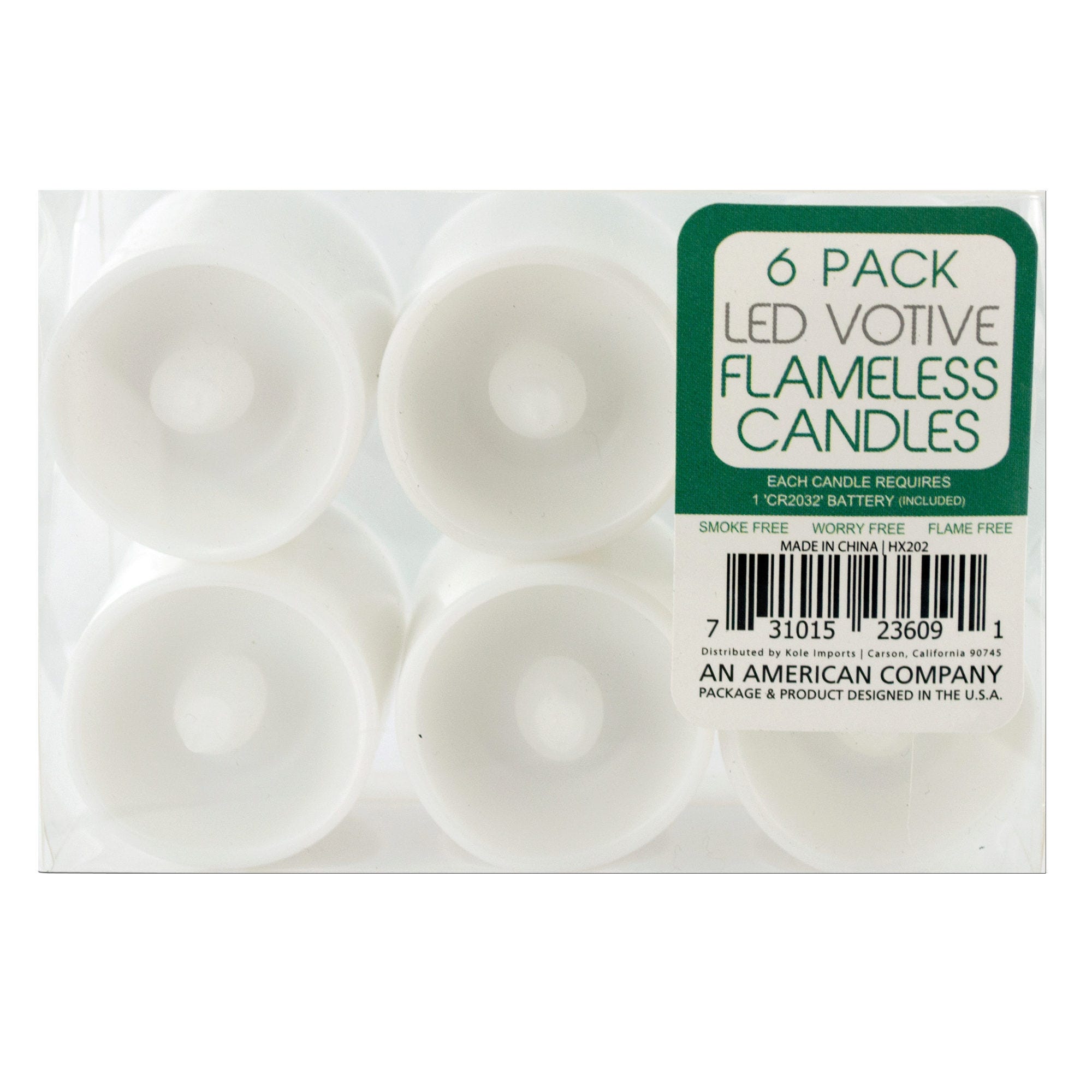 Flameless Small LED VOTIVE CANDLEs Set - Qty 10