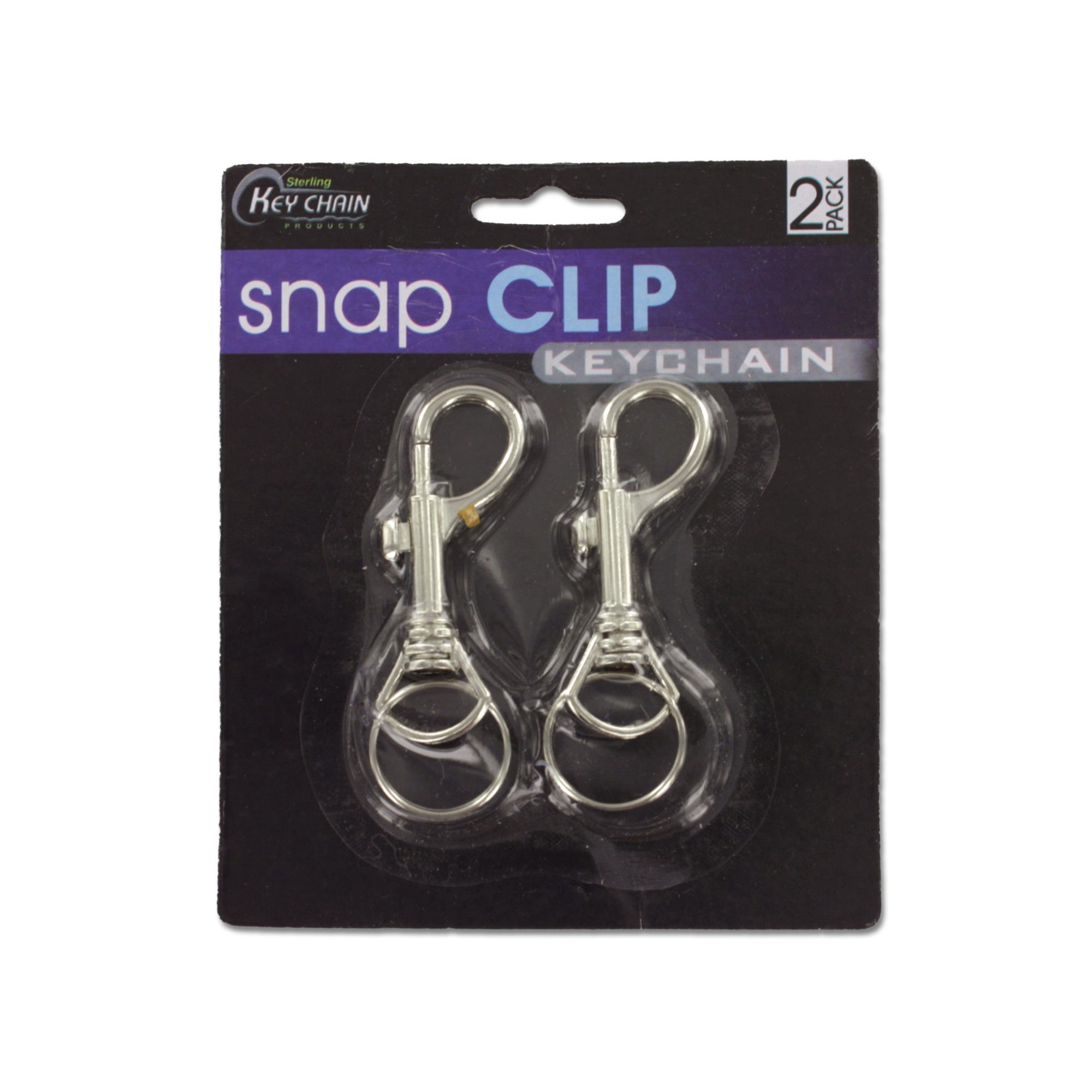 Snap Clip Key Chains - Qty 24