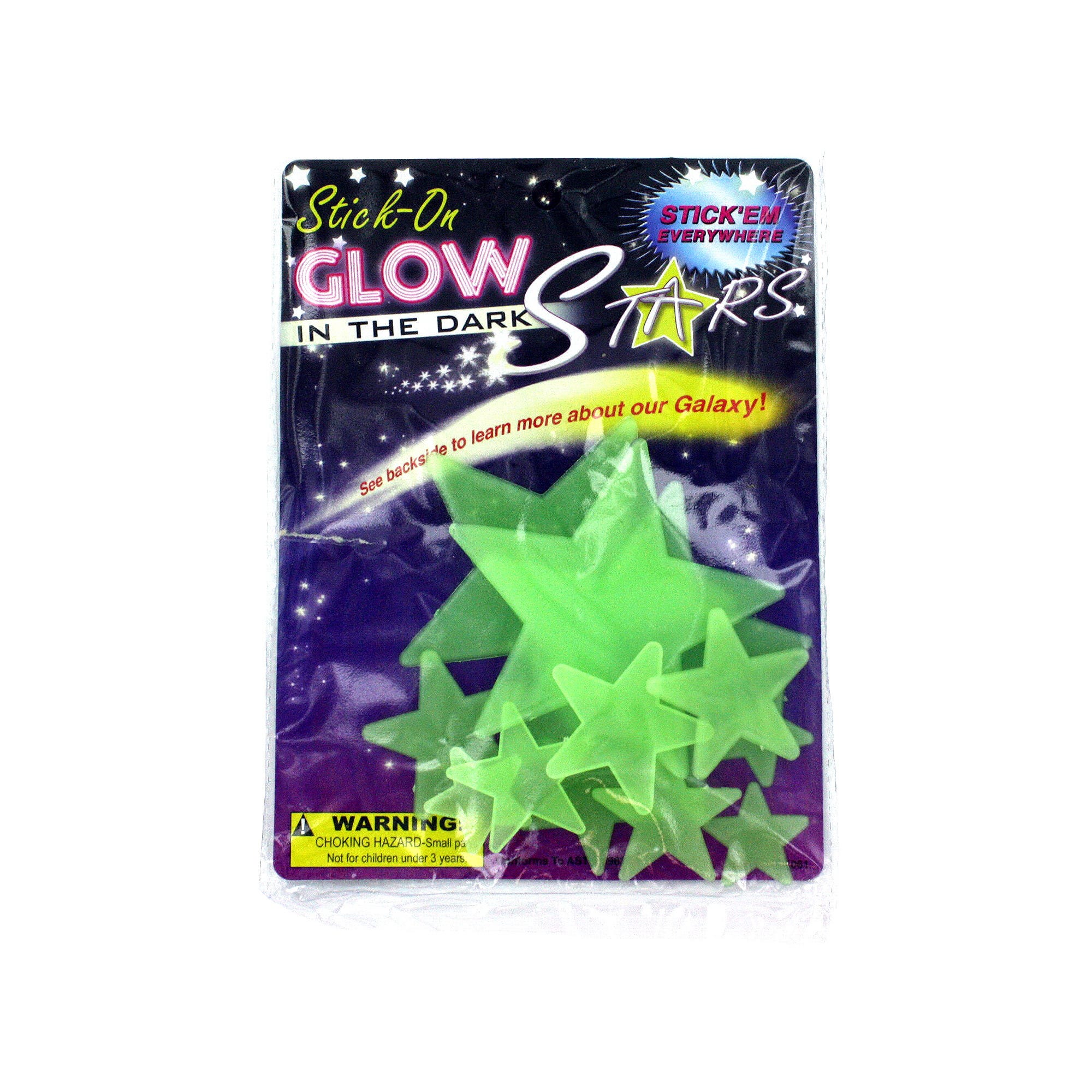 Stick-On Glow in thE DArk STARs - Qty 48