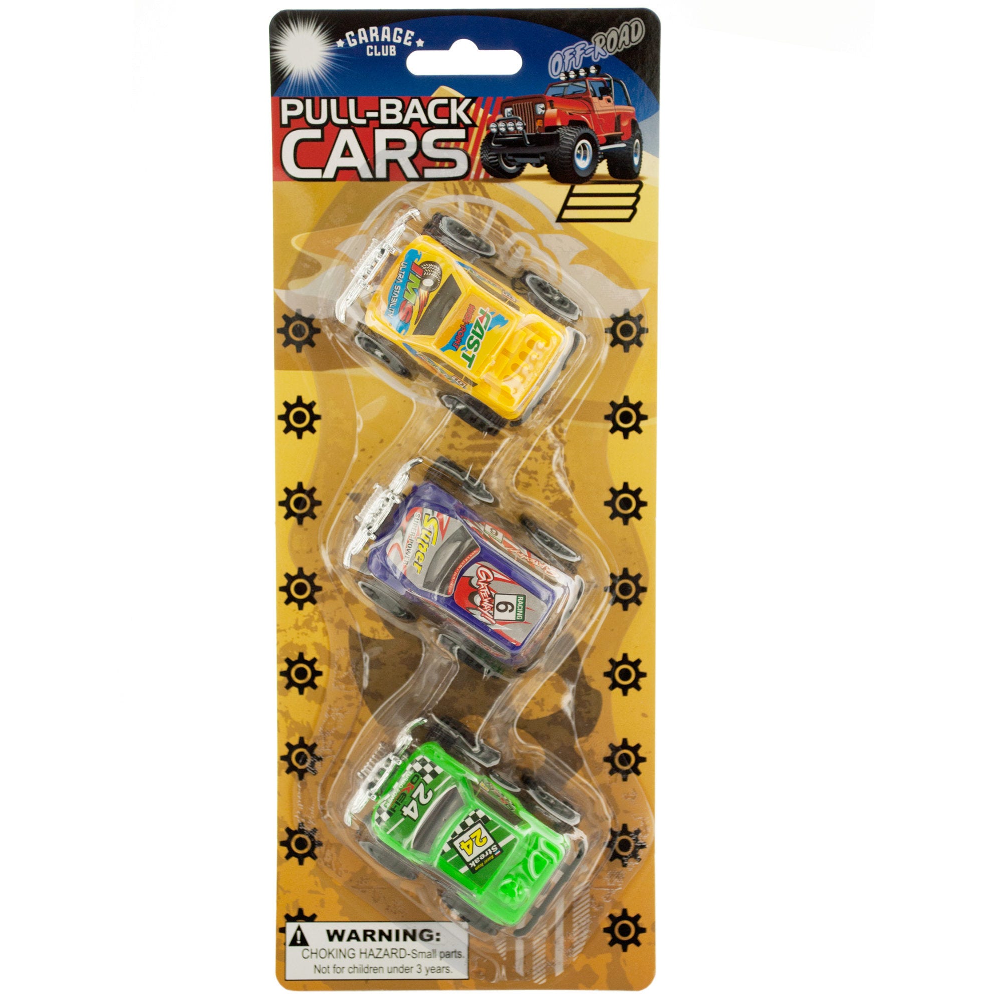 Pull-Back Off-Road Toy Trucks Set - Qty 24