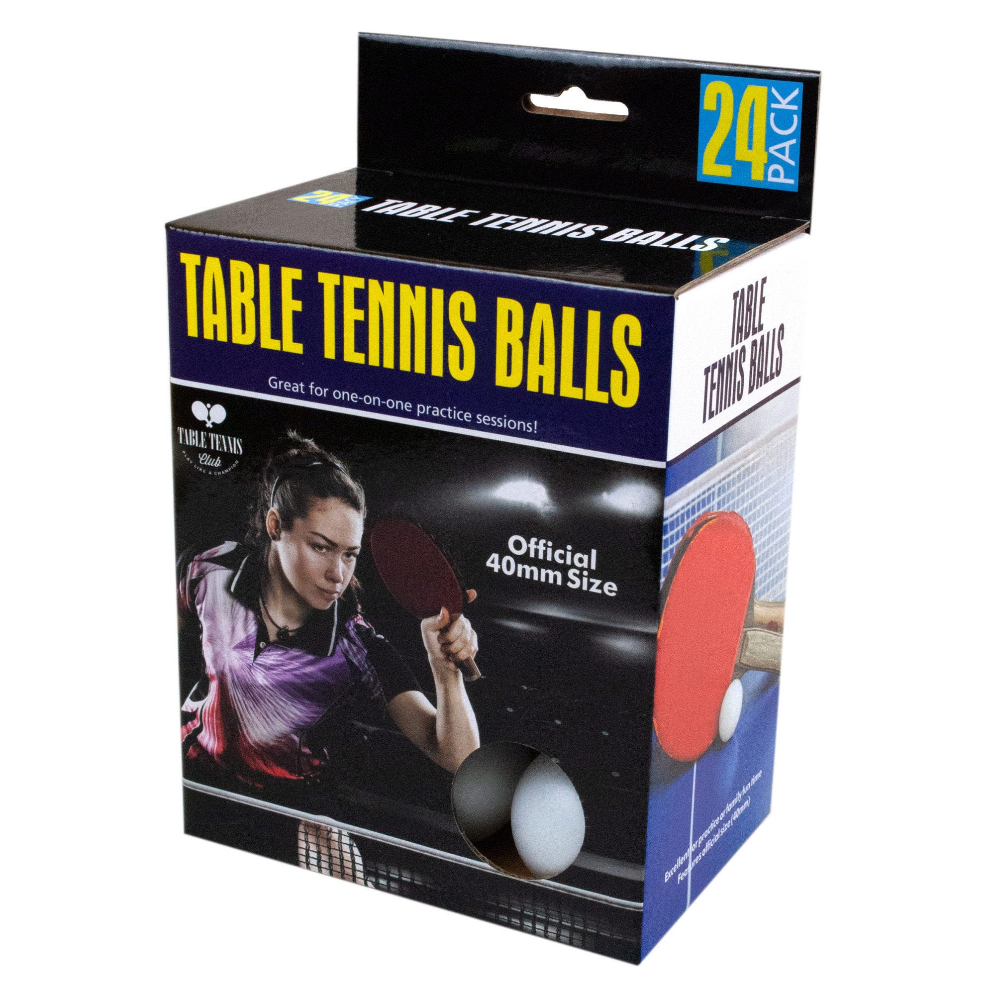 24 Pack Table TENNIS BALLS - Qty 10