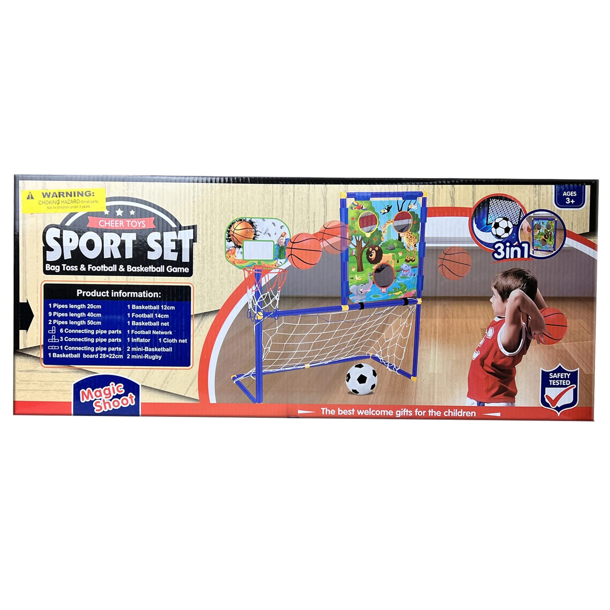 Basketball & Throw Ball Game Set - Qty 2