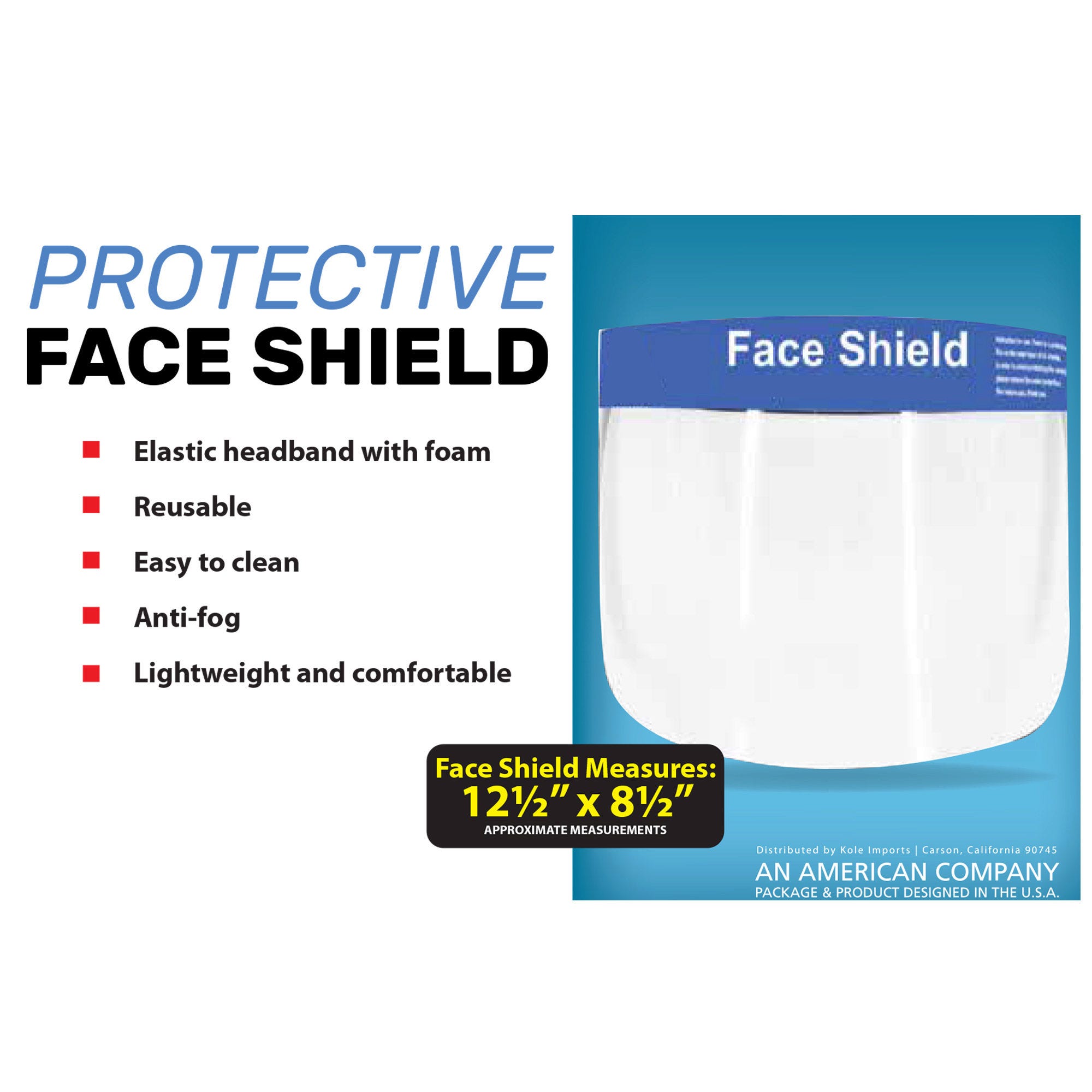 Face Shield - Qty 70