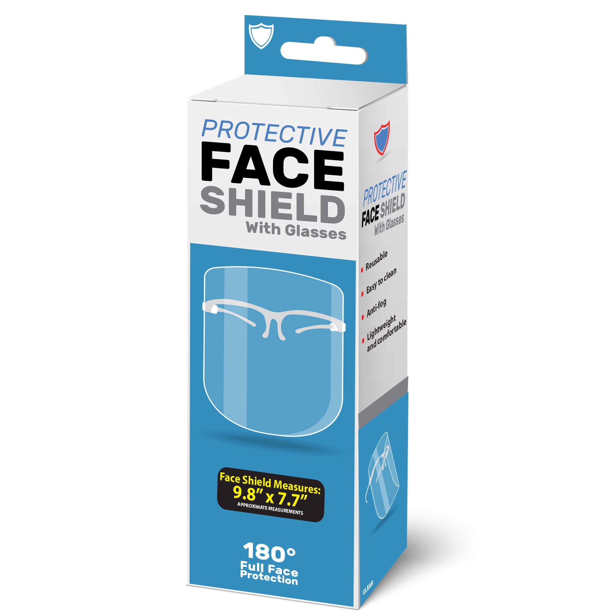 Protective Face Shield with GLASSES - Qty 32