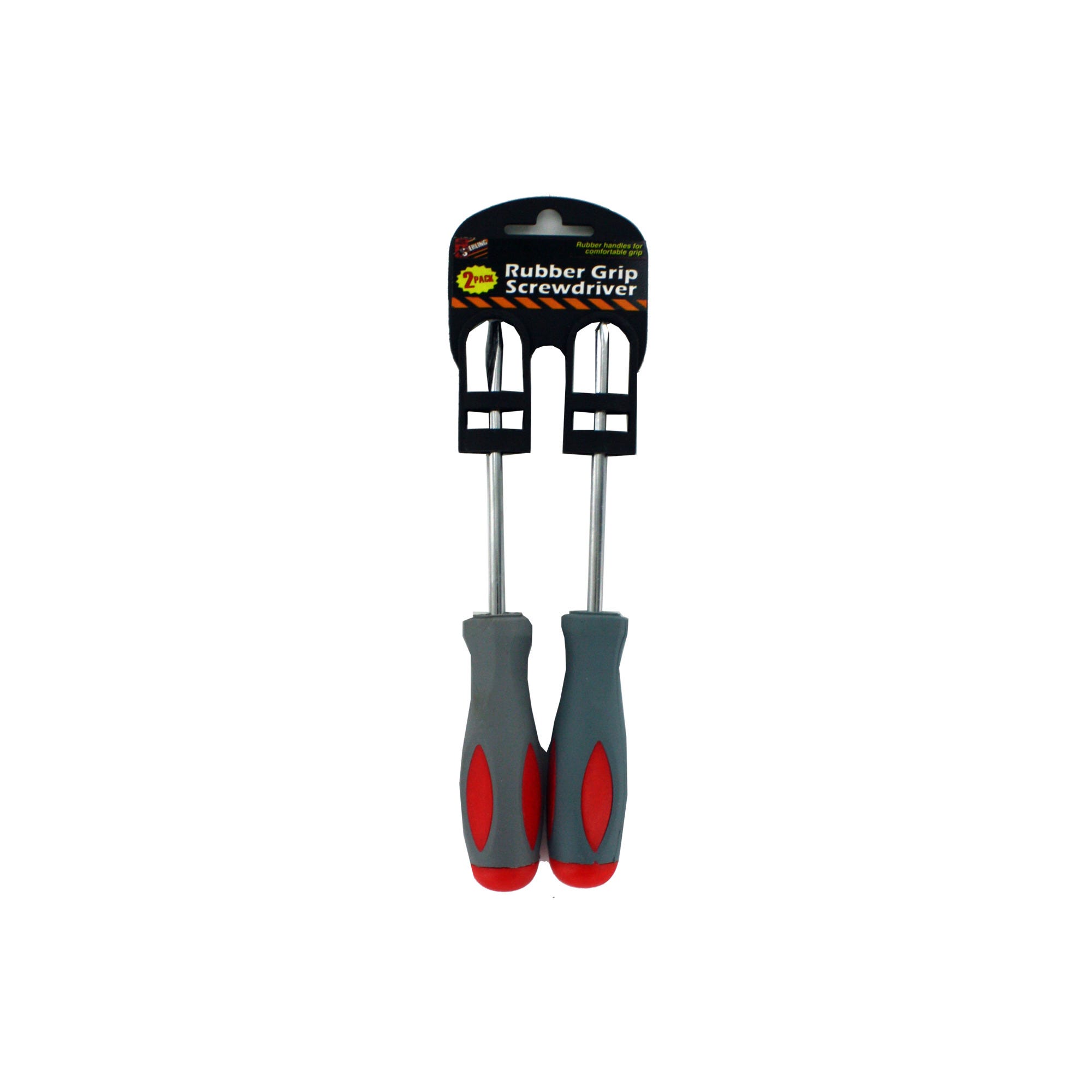 Rubber Grip SCREWDRIVER Set - Qty 24