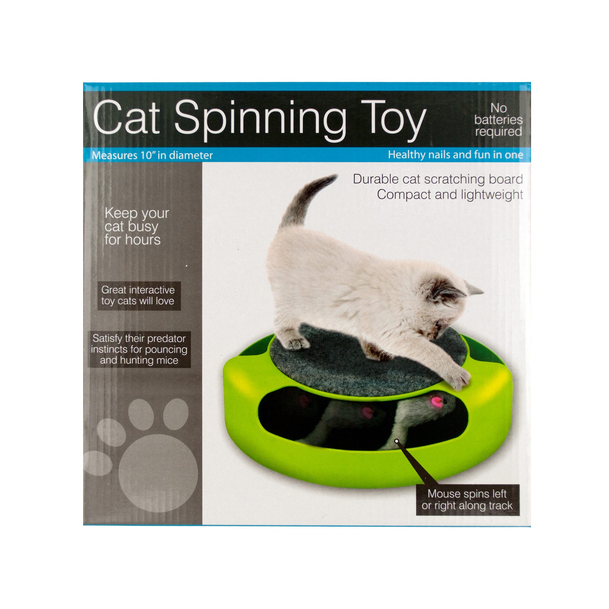 Cat Scratch PAD Spinning Toy with MOUSE - Qty 4