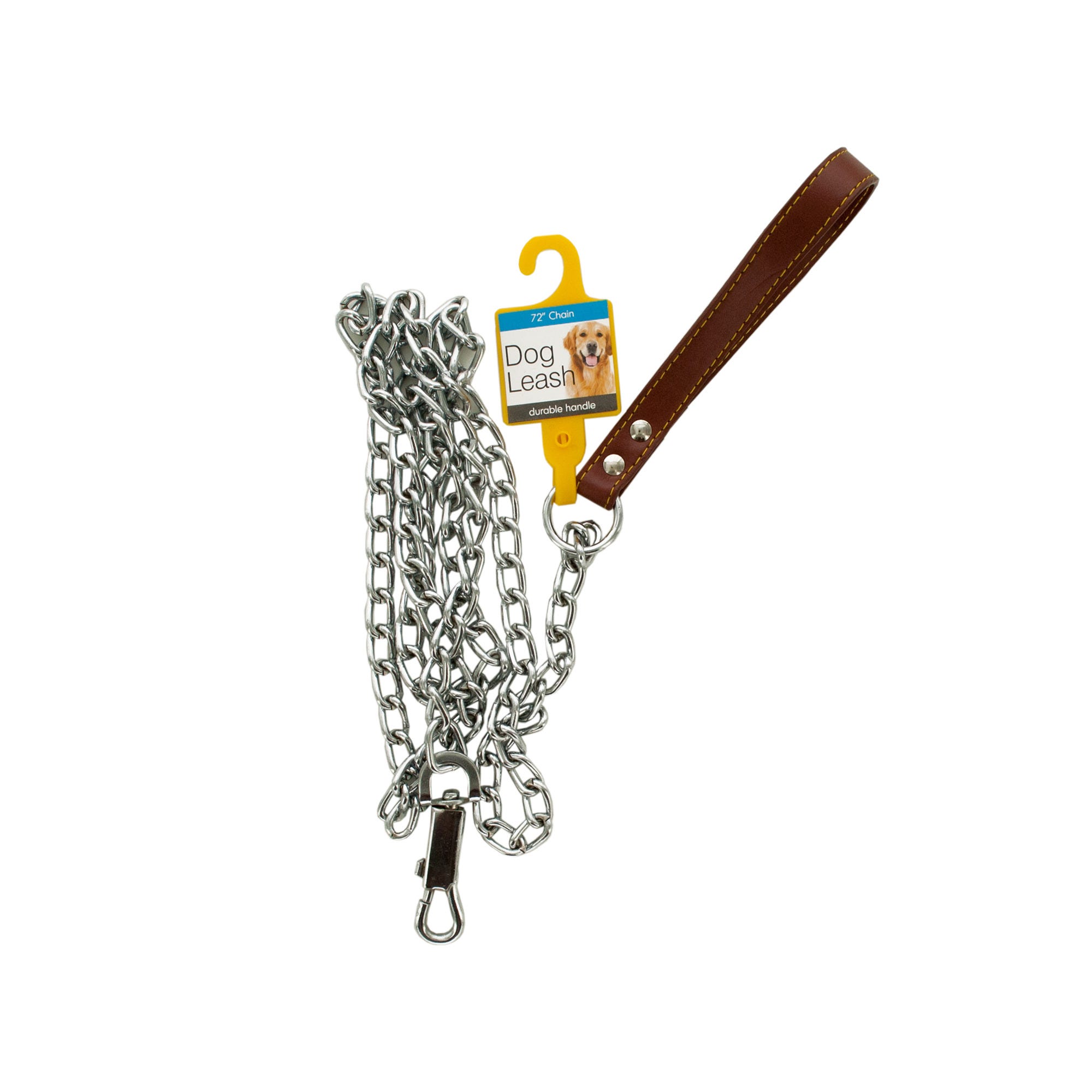 Chain Dog Leash with Durable Handle - Qty 24