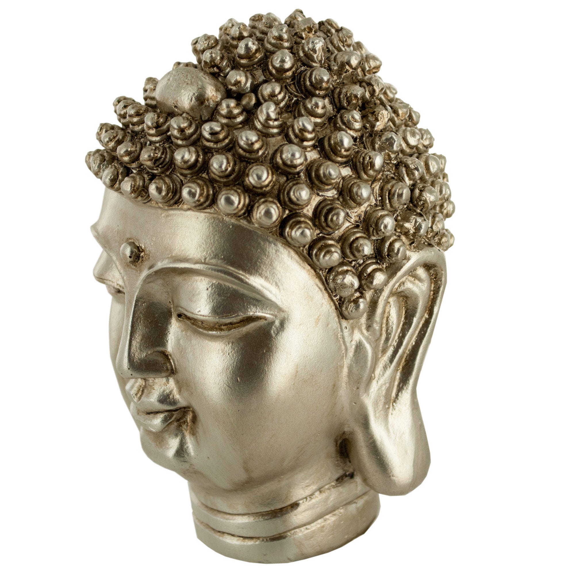 Gold Buddha Head Statue