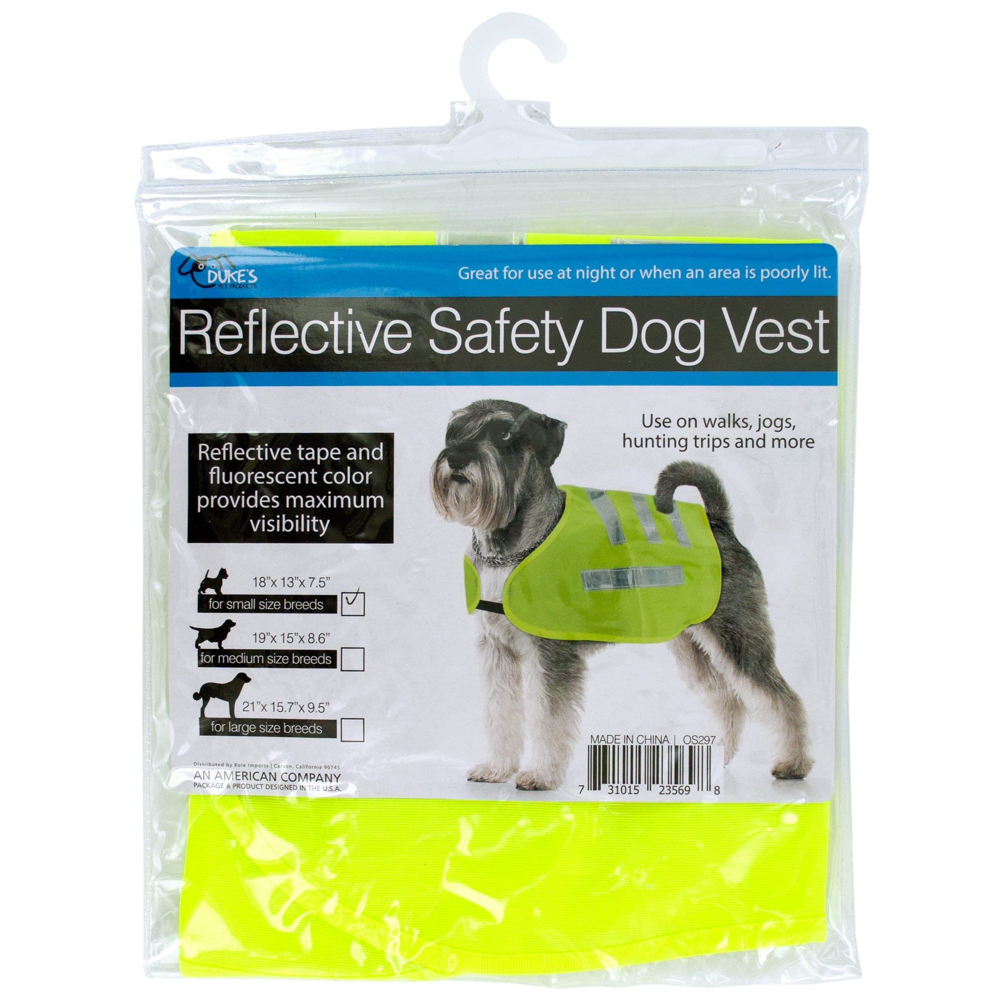 Reflective Dog Safety Jacket - Qty 10