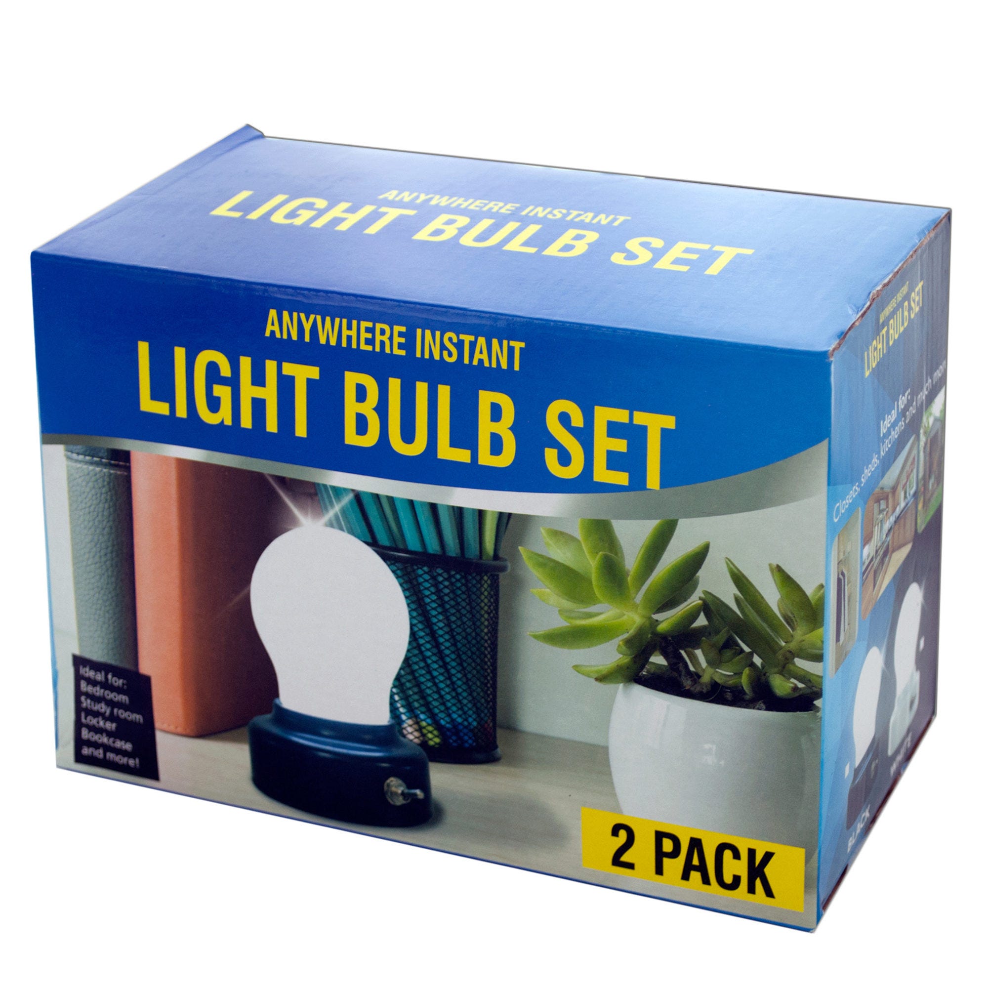 Anywhere Instant LIGHT BULBS with Magnetic Bases - Qty 12