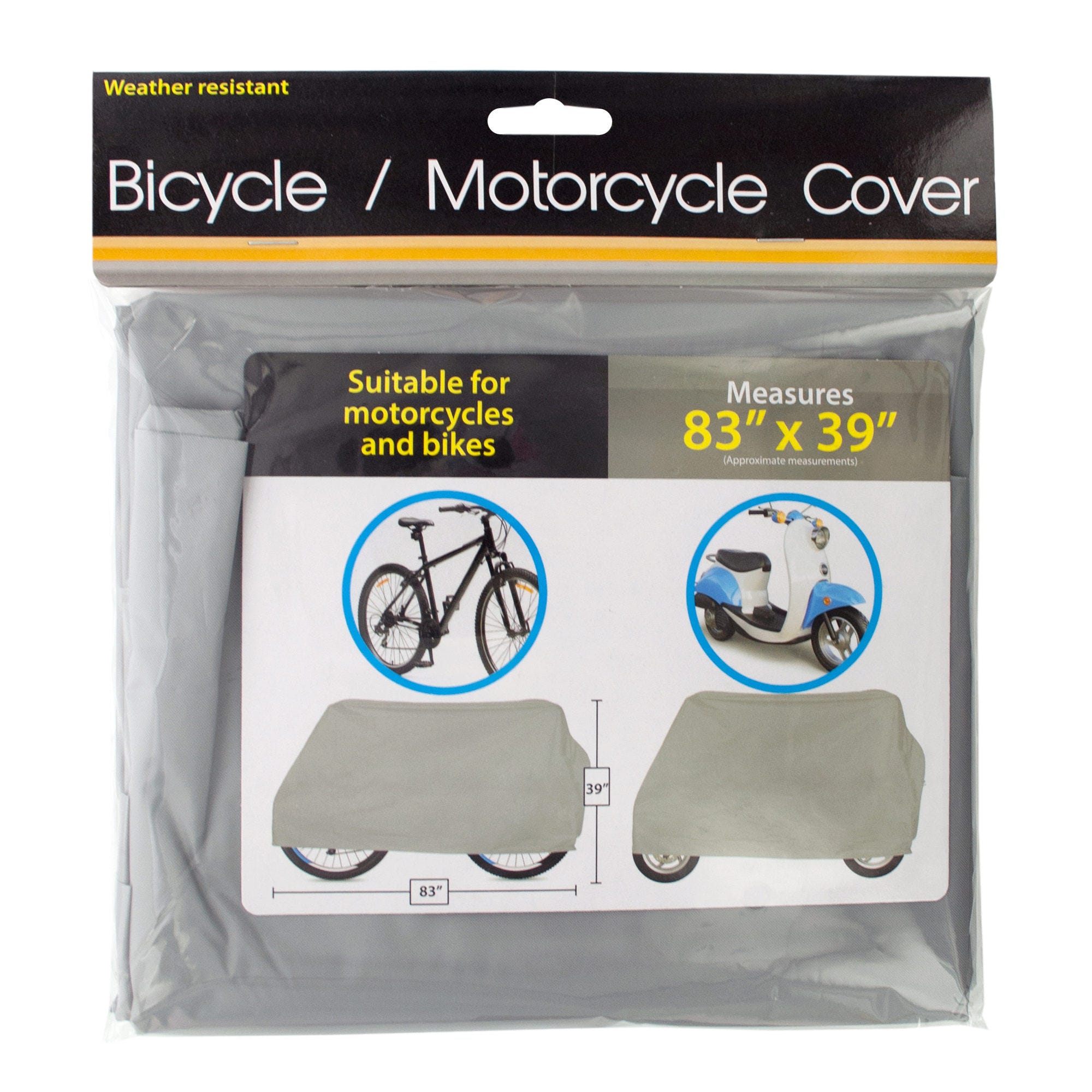 Weather Resistant Bicycle & MOTORCYCLE Cover - Qty 18