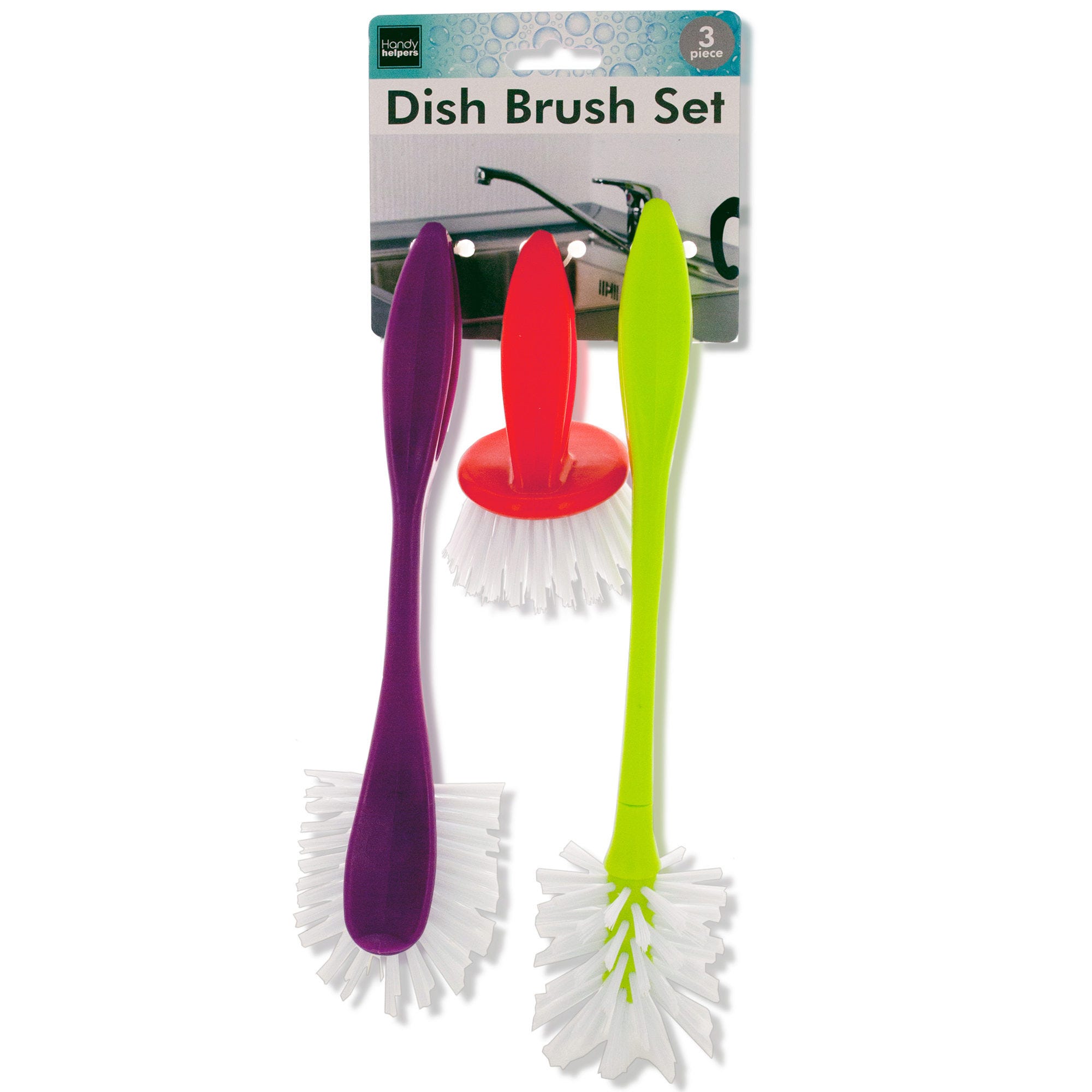 Dish Scrub Brush Set - Qty 8