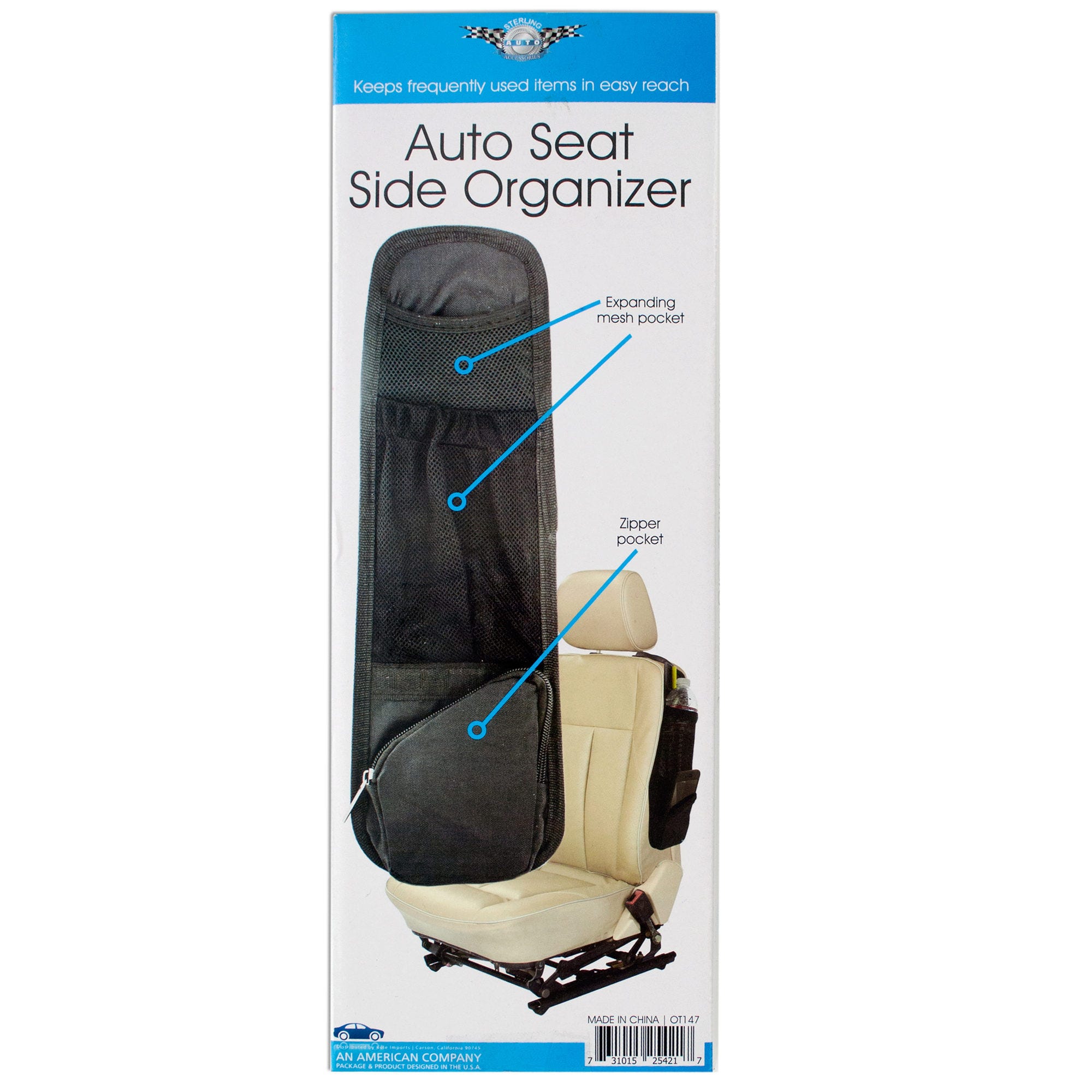 Auto Seat Side Organizer - Qty 10