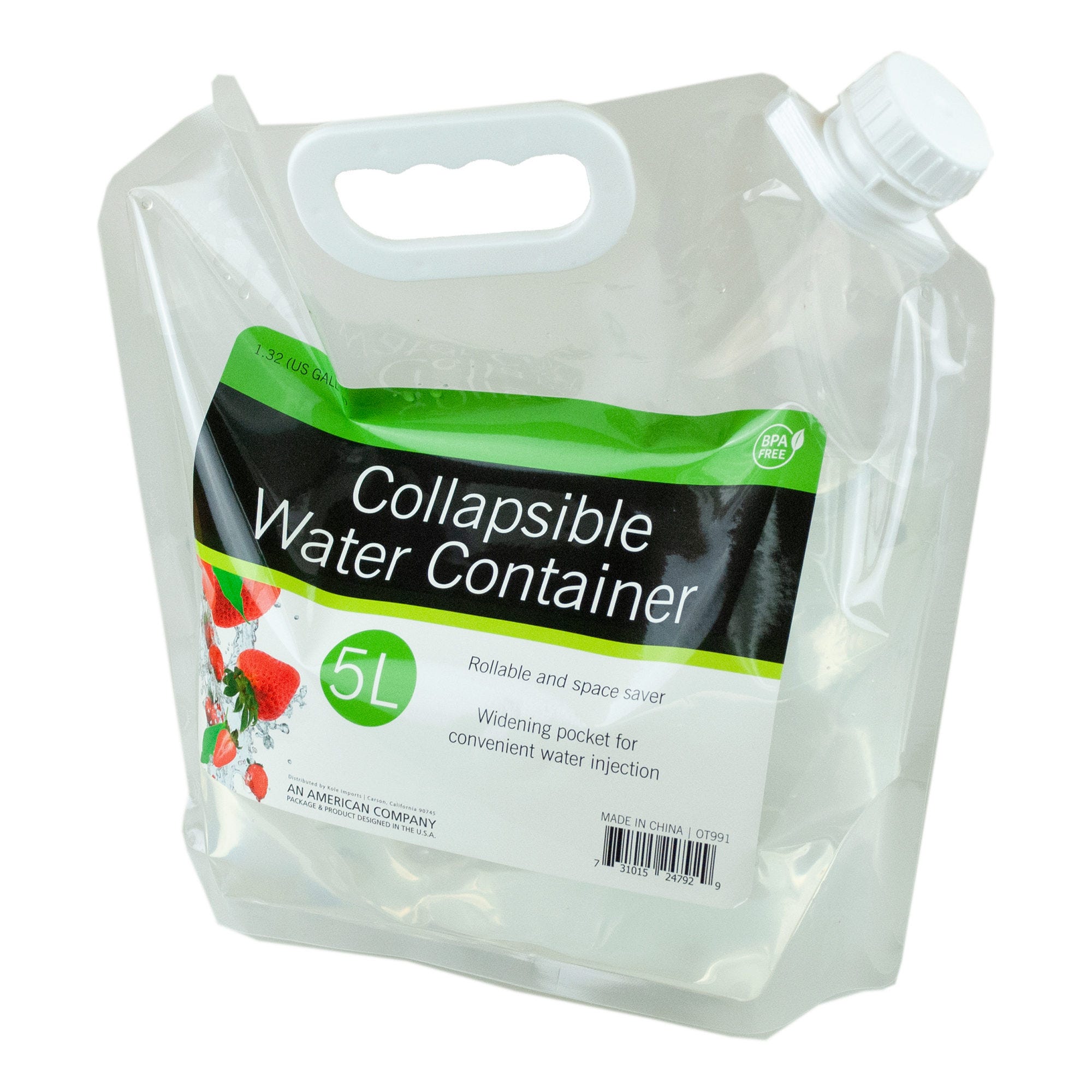 5 Liter Collapsible Water Container - Qty 18